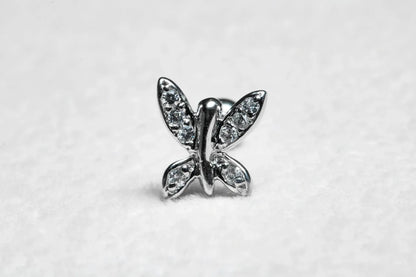 Piercing orelha ear cuff borboleta